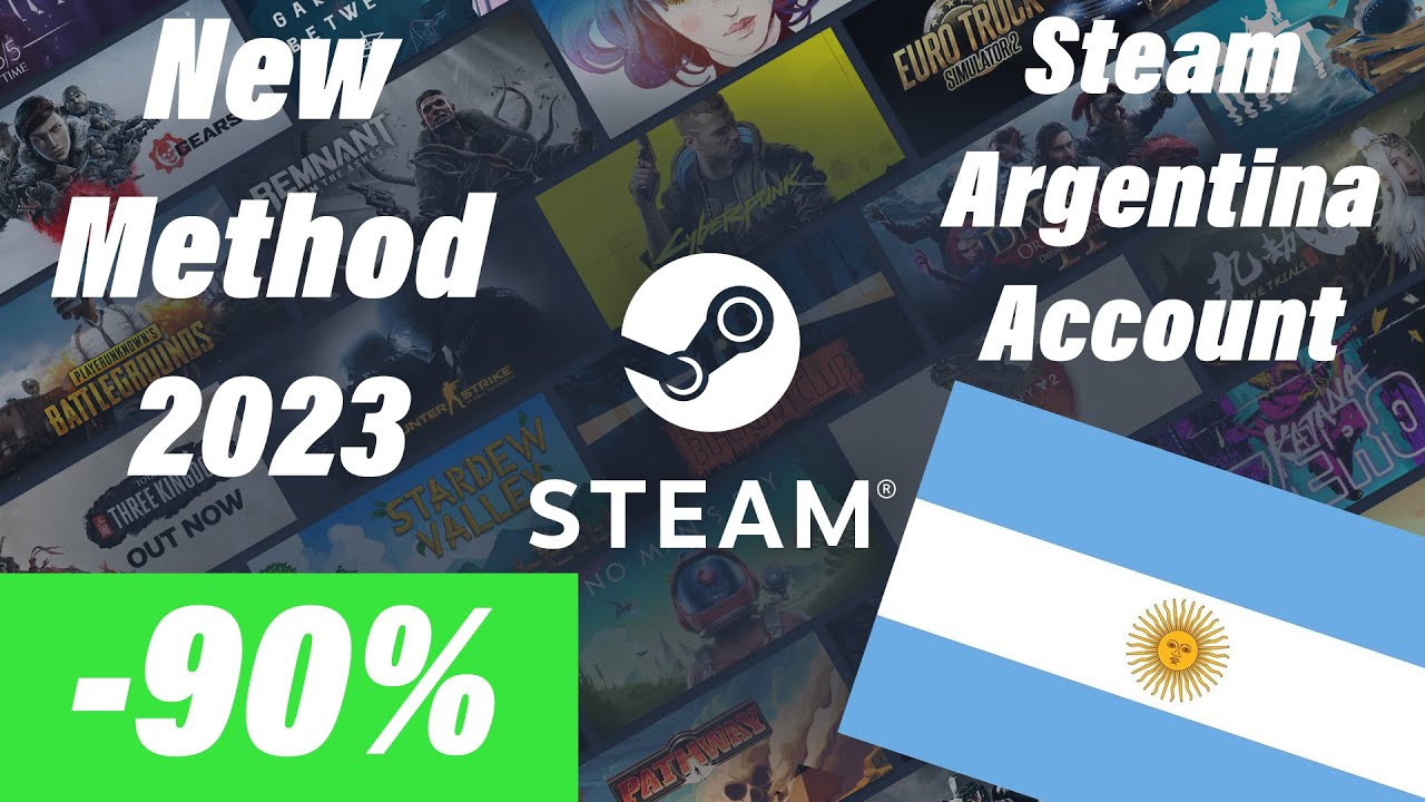 Create your Steam Argentina 🇦🇷 account from any country - Full Games