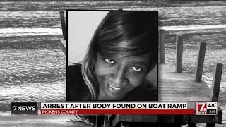 Arrest made after woman's body found at Pickens Co. boat ramp