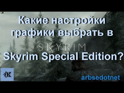 Видео: Какие настройки графики выбрать в Skyrim Special Edition?