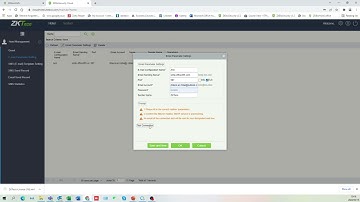ZKTeco Cloud email parameter settings Office365 By The Security Mill