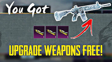 How To Upgrade Your Weapons 100% FREE! | Upgrade Materials Trick | PUBG MOBILE