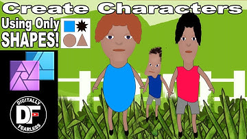 Characters Create characters from shapes Affinity Photo tutorial. Works with Affinity Design