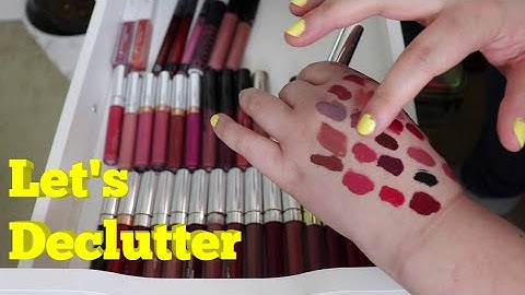 Lipstick and Glitter Declutter! *Spring Cleaning*