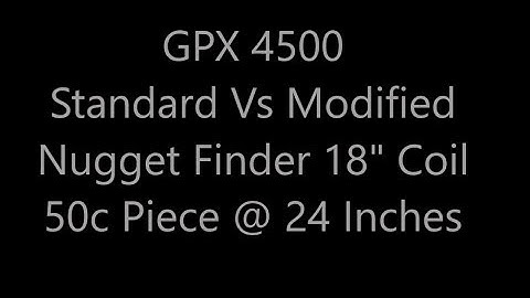 Modified GPX 4500, 50 cent piece @ 24 inches