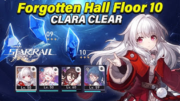 (F2P)Clara Forgotten Hall Floor 10 Fast Clear | Honkai Star Rail