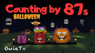 Counting by 87s Song Halloween Edition | Minecraft Numberblocks | Skip Counting Songs for Kids