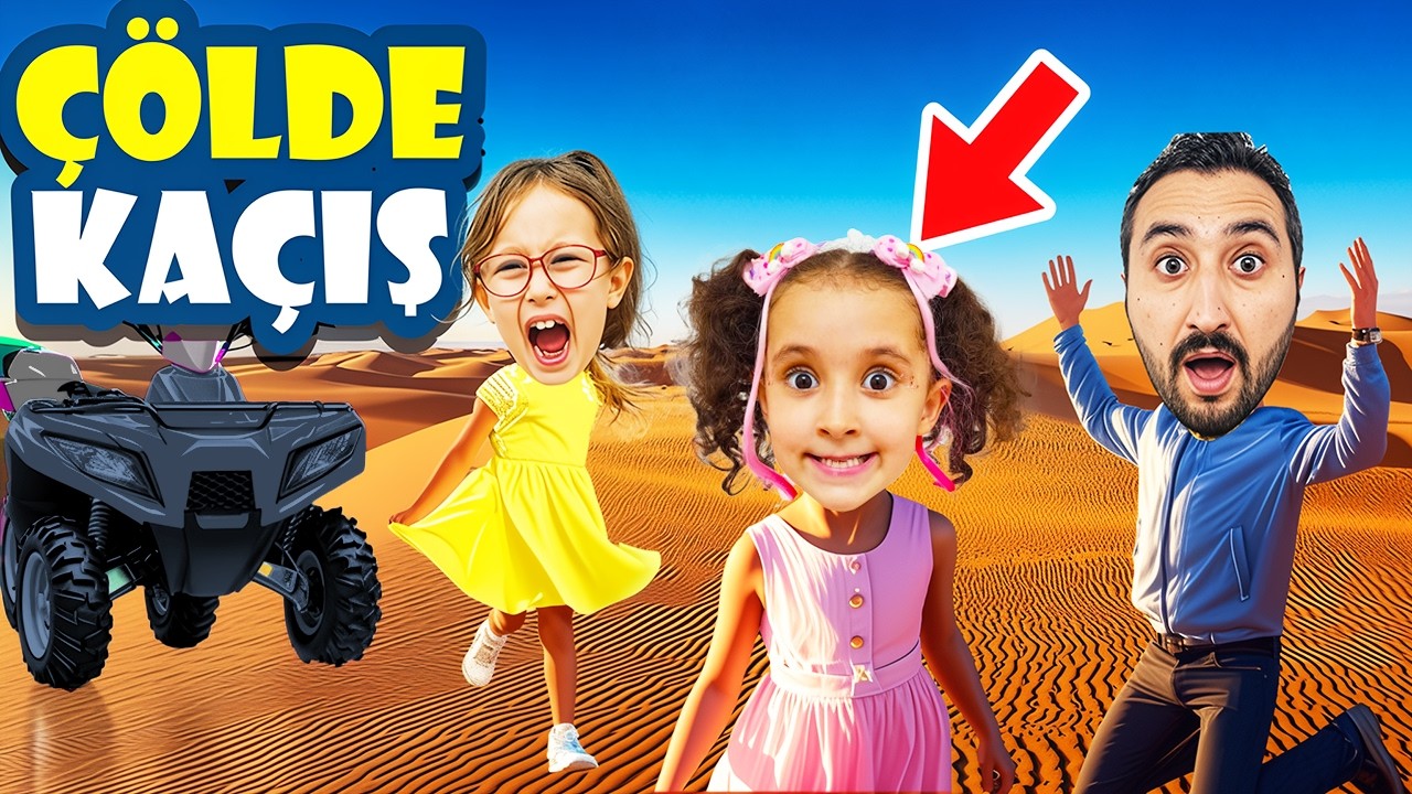 ÇÖLDE KUM FIRTINASINA YAKALANDIK !! ÇÖLDE KAÇIŞ !! BAHAR BANU ALYA !!