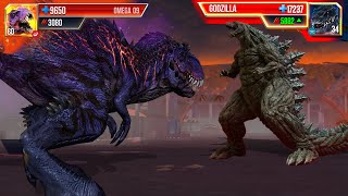 OMEGA 09 vs GODZILLA EVENT in JURASSIC WORLD THE GAME? (ゴジラ)