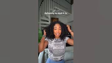 How I Refresh My Old Wash & Go! ✨ (1 week DRY hair😭) #naturalhair #curlyhair #curlyhairtutorial