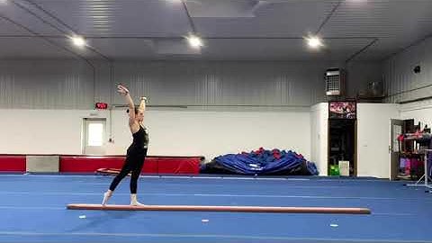 TNT - Xcel Silver Beam Routine (w/ Cartwheel)