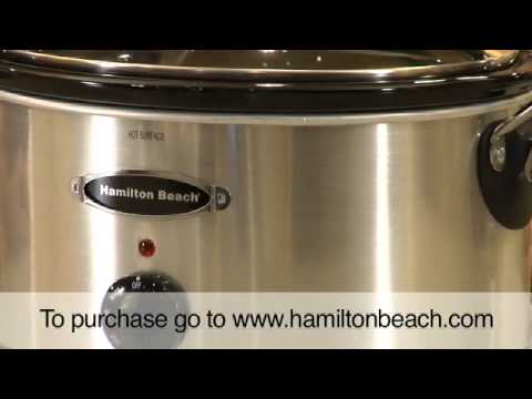 Hamilton Beach® Stay or Go® 6 Quart Stainless Look Slow Cooker (33162R) 