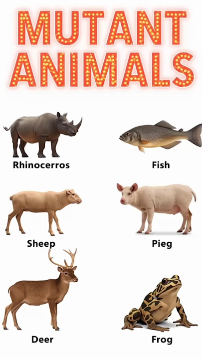Mutant Animals Part-4😨 #shorts #mutant #mutantanimals #creature #mythicalcreatures