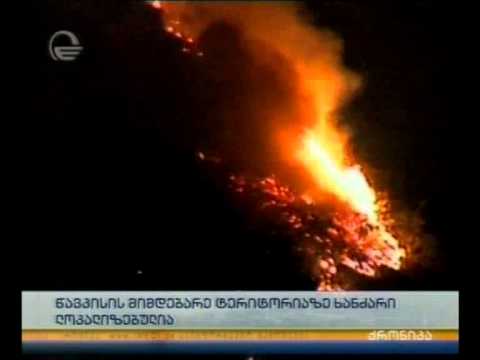 წავკისის მიმდებარე ტერიტორიაზე ხანძარი ლოკალიზებულია