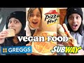 vegan fast food taste test (uk version) | clickfortaz