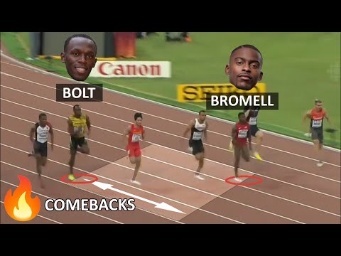 THE GREATEST COMEBACK WINS IN 100M & 200M HISTORY