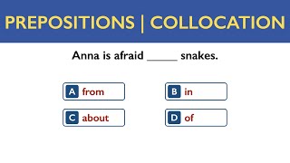 Prepositions Quiz | 30 English Grammar Quiz | Collocations | English Grammar Test | Level Beginner