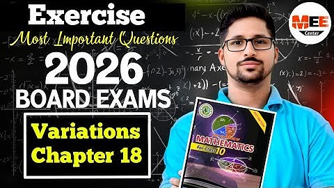 Variation chapter 18 Exercise class 10 New mathematics book | 2026 Sindh  board exam important