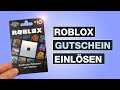 Roblox gutschein einlsen  guthaben aufladen mit karte  code  tutorial deutsch  testventure