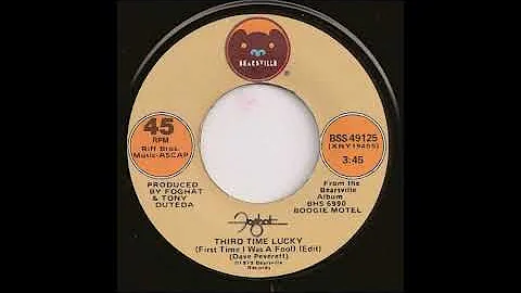 Foghat - Third Time Lucky (original 45 mix) (1980)