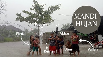 Serunya Anak-Anak Mandi Air Hujan || Rindu Masa Kecilku...
