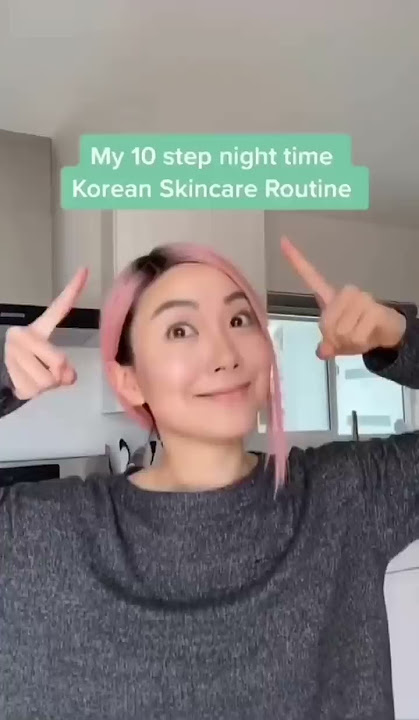 10-step Korean Skincare Routine! 🤩#shorts