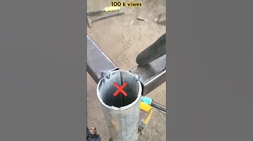 tips and tricks for metal square pipe and round pipe #shorts