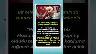 Necmettin Erbakan Ebabil Gelse İsraili Değil Bizi Taşlar