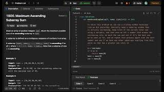 [ LeetCode ] Maximum Ascending Subarray Sum | Python Wealth