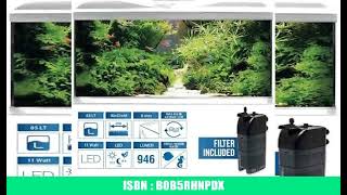 Amtra Acquario System Tank V2 – Komplettes Glasaquarium 85 Liter, 11 Watt LED-Licht und