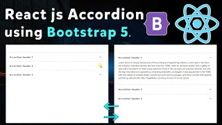 Build a Accordion in react js | React js Accordion using bootstrap | Create Accordion using React