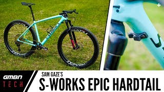 Sam Gaze’s S-Works Epic Hardtail | GMBN Tech Pro Bikes