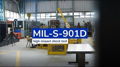 MIL-S-901D high-impact shock tests for ScioTeq’s rugged military 4K displays
