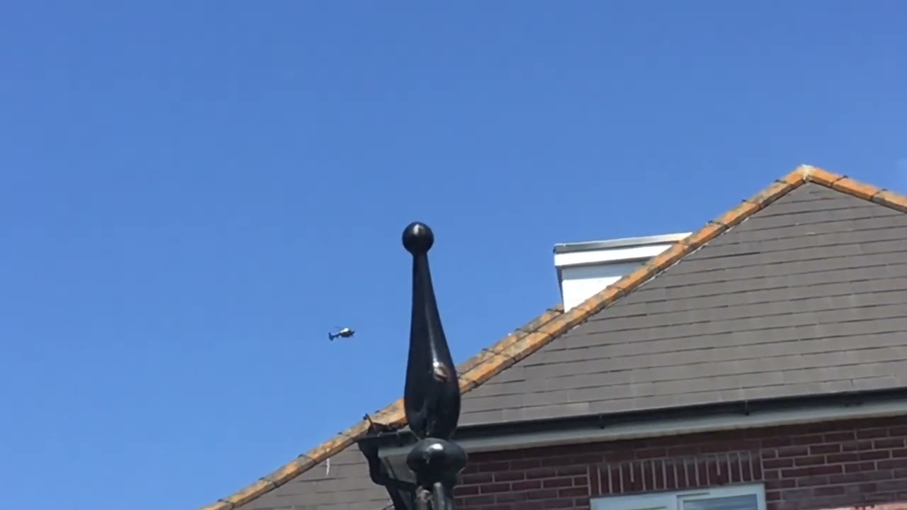 (UKP001) NPAS Almondsbury Eurocopter EC135 P2+ (G-CPAO) circling the Bournemouth area (20/06/2022)