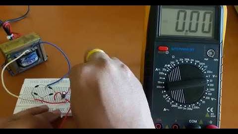 Detailed video on  +5v  power supply using bridge rectifier, Capacitor filter & Regulator IC 7805