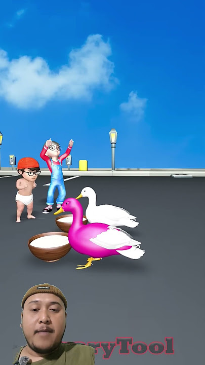 duck drinking milk #shortsvideo