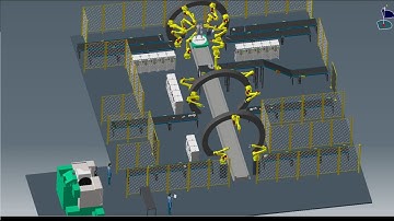 Android robot assembling simulation | DELMIA
