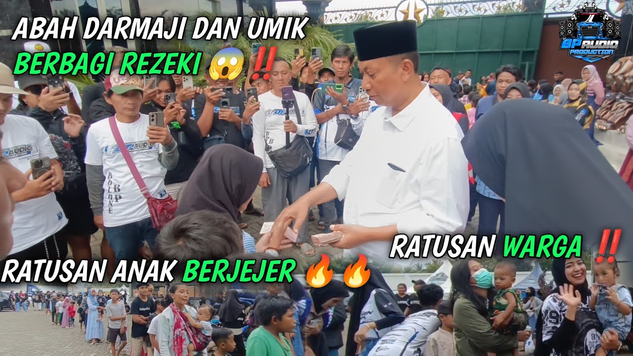 ABAH DARMAJI DAN UMIK BERBAGI REZEKI 🔥 RATUSAN ANAK KECIL YANG BER ANTUSIAS ACARA BAGI BAGI TAKJIL‼️