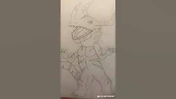 My Digimon Drawings (Agumon & Greymon)