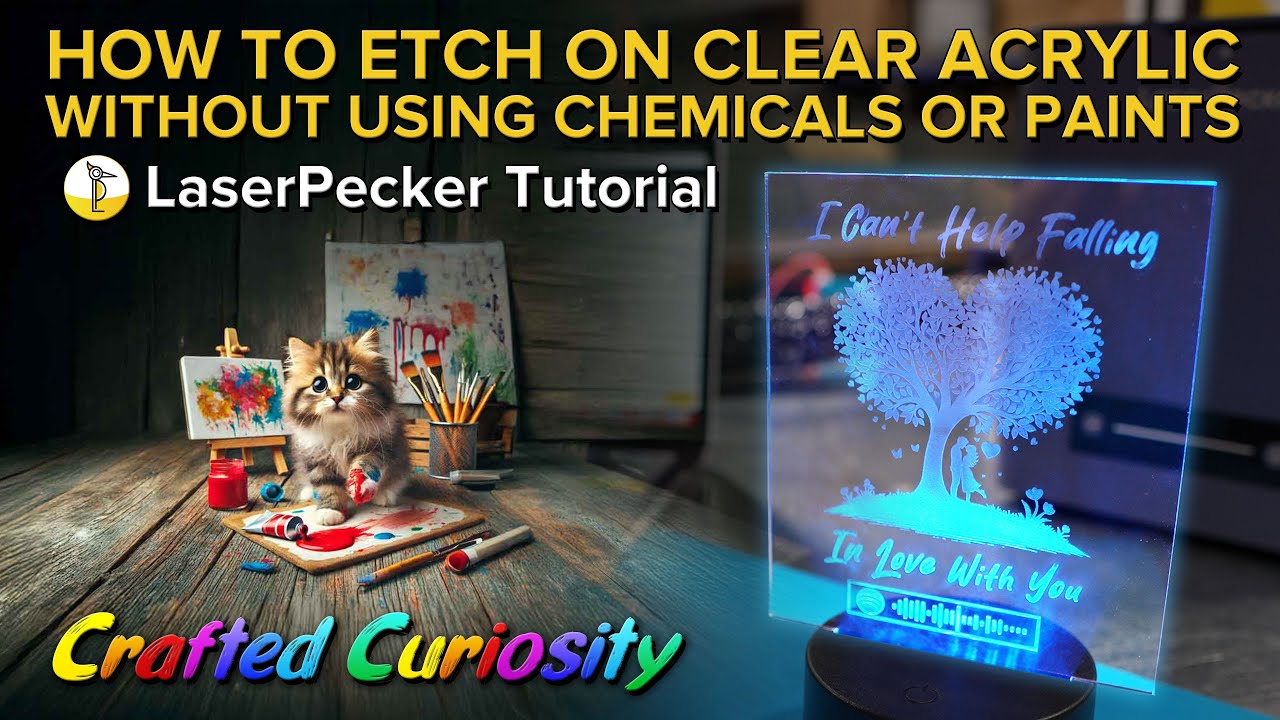 How to Engrave on Clear Acrylic without using Chemicals or Paints
