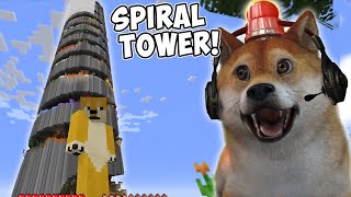 OBIT COBAIN PARKOUR TOWER SPIRAL!!  | Minecraft Indonesia