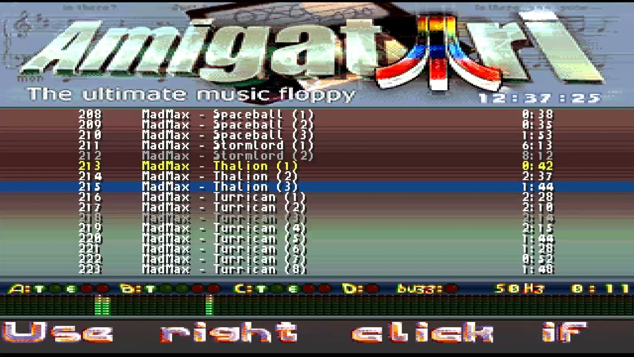 AMIGA VIDEO 213 THALION 1ST MAD MAX CHIP MUSIC AmigAtari DEMO Oxygene ATARI ST IN