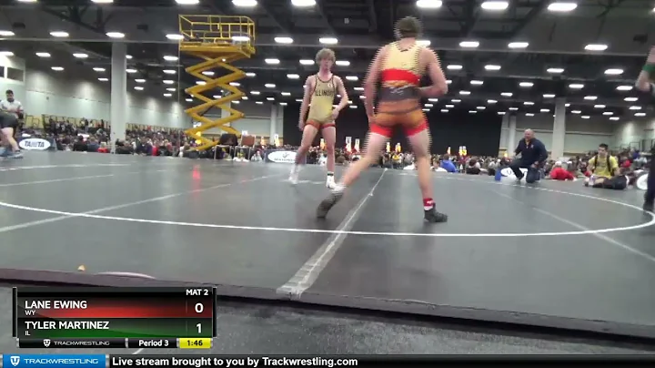 160 Lbs Champ. Round 2 - Lane Ewing, WY Vs Tyler M...