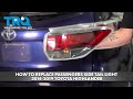 How to Replace Passengers Side Taillight 2014-2019 Toyota Highlander