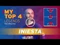 ANDRÉS INIESTA | MY TOP 4 (LEGENDS) の動画、YouTube動画。