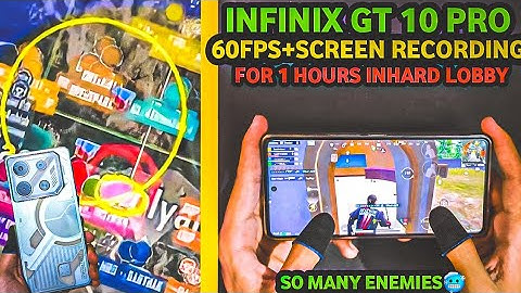INFINIX GT 10 PRO 60FPS+SCREEN RECORDING TEST IN HOTDROPS FOR 1 HRS |SHOCKING RESULT | NO LAG 🔥🥶 |