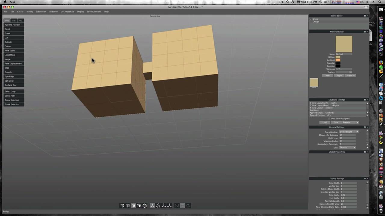 Silo Software Silo 3D Modeling Tutorial Part 2 - Common Tools and How They Work - YouTube