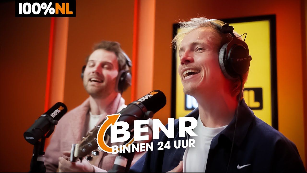 Benr BENR maakt binnen 24 uur nummer over VALENTIJN 🧡 - 100% NL - YouTube