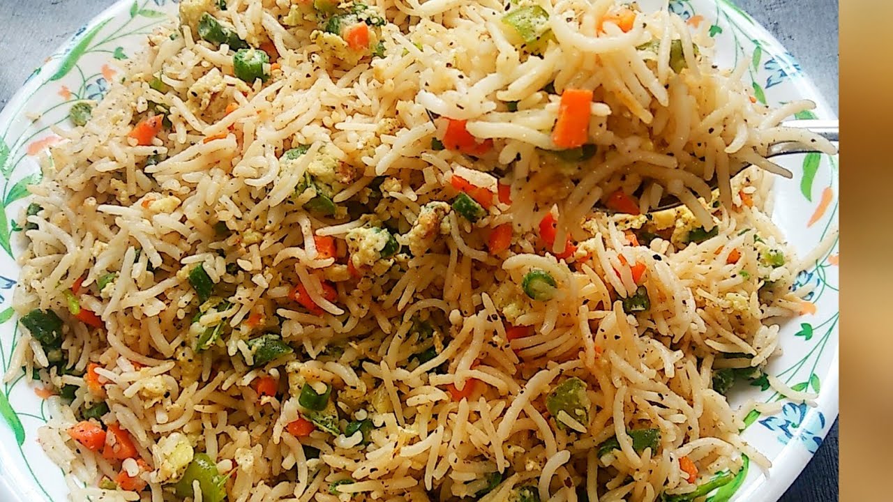 How to make Egg fried rice in Telugu at home egg fried rice recipe