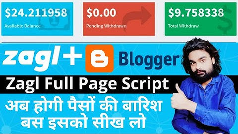 zagl full page script | How To Use Zagl Full Page Script on wordpress and blogger | url shortener