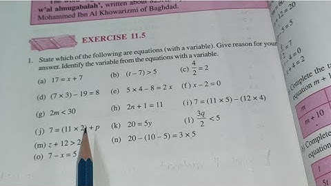 Class 6th Maths chapter 11 Algebra Ex 11.4 solutions
